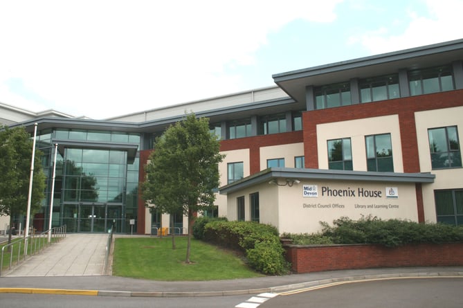 Phoenix House at Tiverton, Mid Devon District Council’s HQ.  Photo: Alan Quick, Crediton Courier
