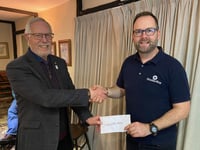 Crediton Boniface Rotary Club donates £3,500 to ShelterBox
