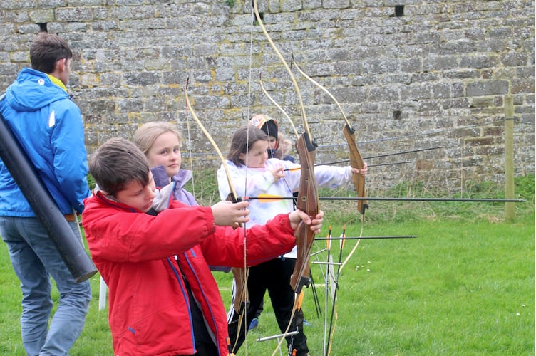 Children from Hayward's Primary School during the residential at Great Potheridge House.
