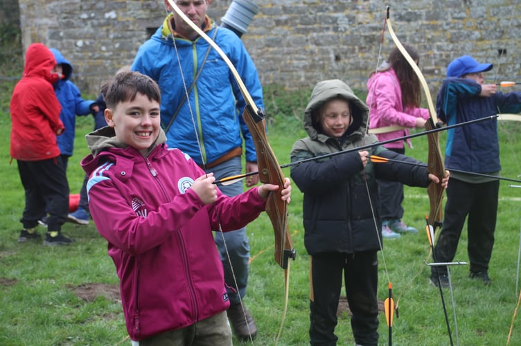Children from Hayward's Primary School during the residential at Great Potheridge House.
