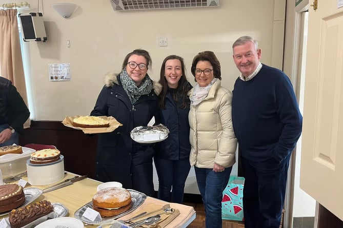 Victoria Lee, left, and members of her family look forward to welcoming you to the Charity Craft Fair and Coffee Morning at Sandford Parish Hall on April 13.  