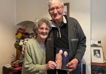 65th wedding anniversary for Crediton couple Vic and Lynn
