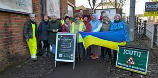 Crediton Urban Taskforce delighted at first weed clearance
