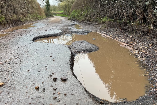 One of Devon's potholes 