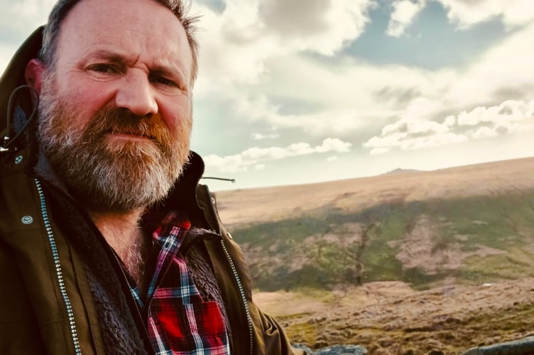 Ed Finch on Dartmoor.