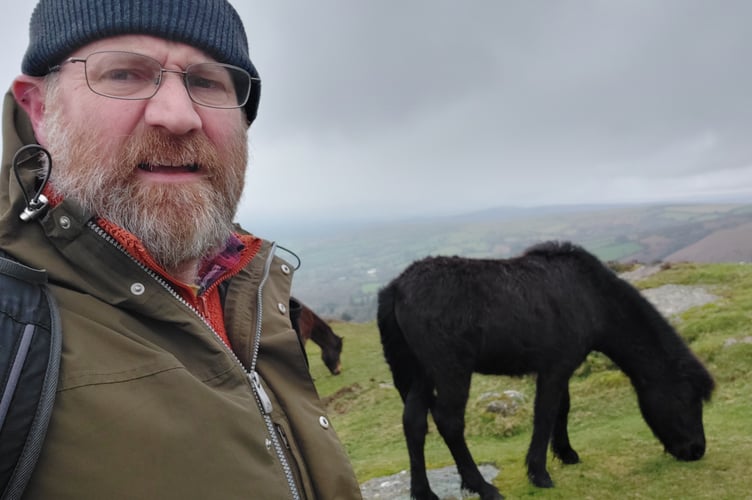 Ed Finch on Dartmoor.