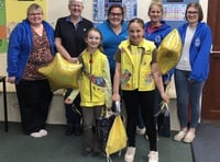 Brownie Gold Awards for Holly and River
