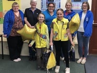 Brownie Gold Awards for Holly and River
