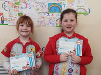 Rainbow Gold Awards for Katie and Mae Lin
