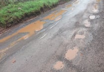 ‘Pothole alley’ between Crediton and Yeoford claims more victims
