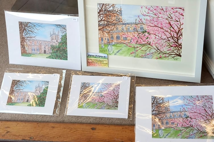 The window display at A E Lee (Outfitters) Ltd in Crediton.