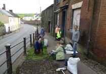 Crediton Urban Task Force completes Exeter Road path clean-up

