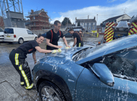 Third car wash by Crediton firefighters a success