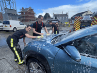 Third car wash by Crediton firefighters a success