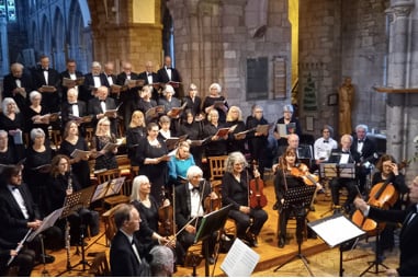 North Creedy Choral Society during a recent concert in Crediton Parish Church.