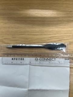 The crossbow bolt which badly injured a cat near Crediton.
