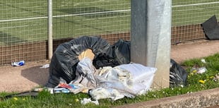 Food, faeces and rubbish remain after travellers leave Crediton
