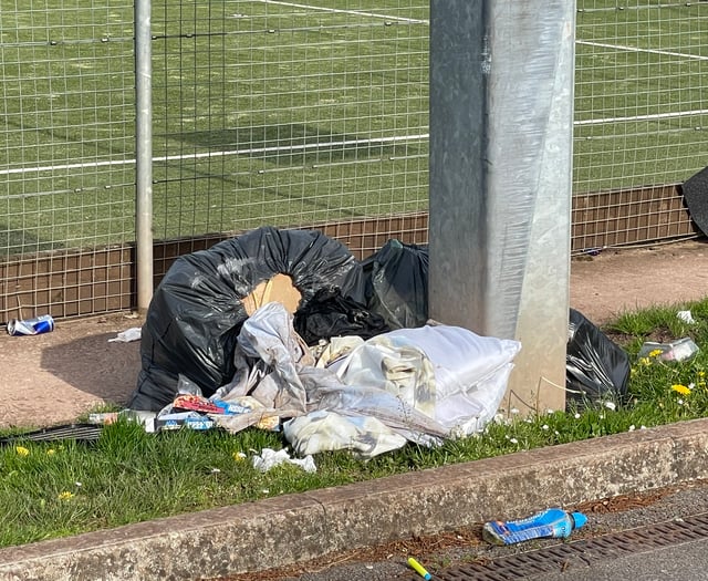 Food, faeces and rubbish remain after travellers leave Crediton
