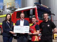 Firefighter’s marathon fundraiser gets £500 boost from Crediton Dairy