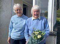 Flowers for Doris (93), who plays at Okehampton Golf Club
