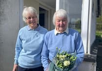 Flowers for Doris (93), who plays at Okehampton Golf Club
