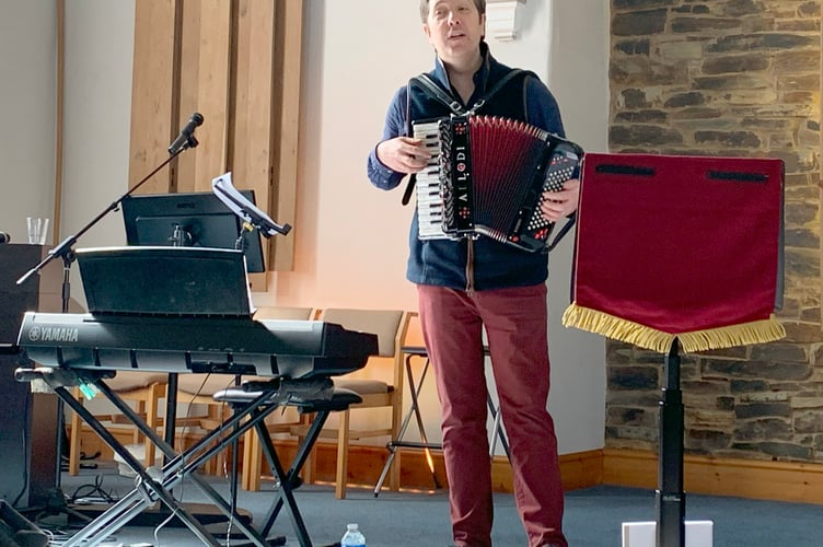 Jim Causley, Devon Folk President, led the focus on the Baring-Gould Collection.  Image: Kat Blockley