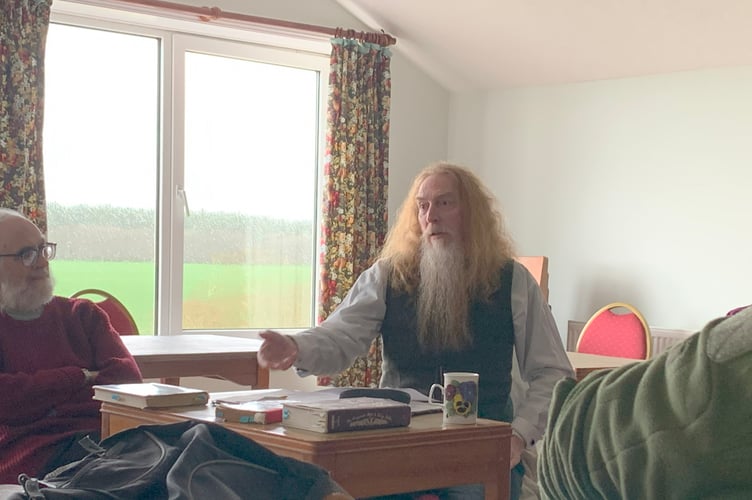 Cliff Easterbrook led the Spoken Word session.  Image: Kat Blockley