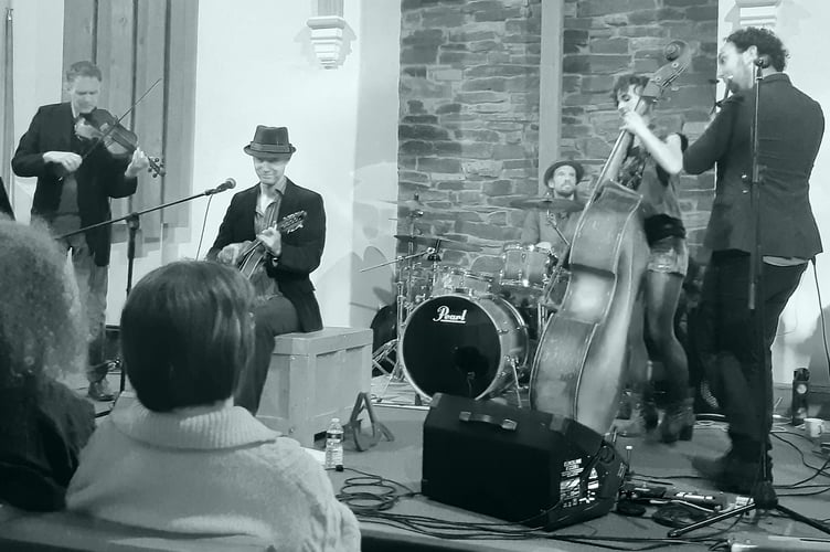 Gadarene played a fantastic concert at Devon Folk Day.  Image: Kat Blockley