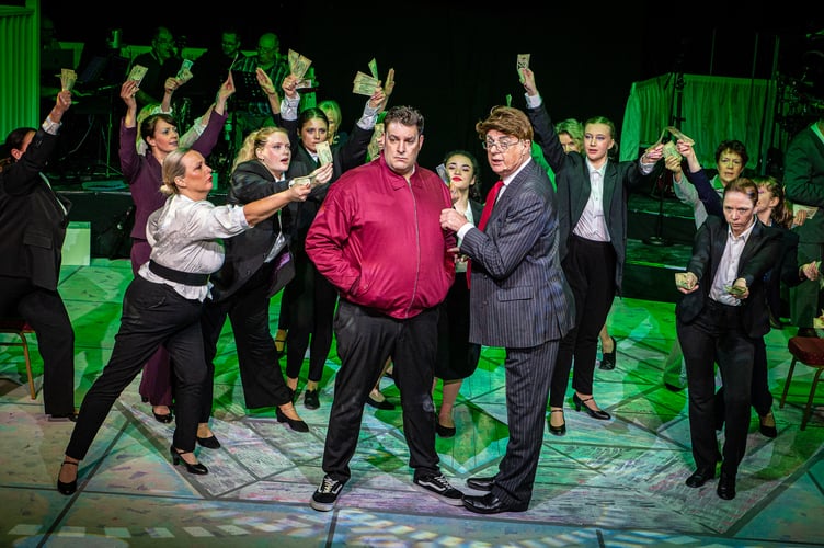 During Robbie’s Nightmare/The Office and the song ‘All About the Green’. Image: Mike Palmer.