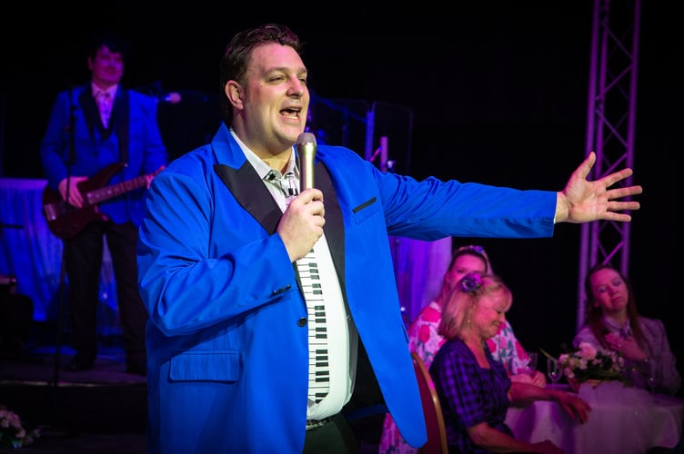 James Billington was the wedding singer, Robbie, the lead role in the musical. Image: Mike Palmer.