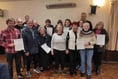Sandford residents presented with awards for their service
