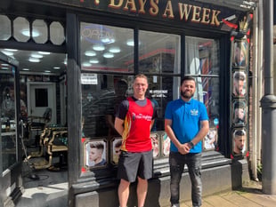 A free trim for Neil ahead of his London Marathon run on Sunday
