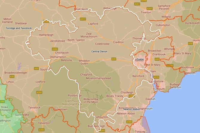 New Central Devon boundaries