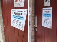 Council shuts Crediton loo after door handle torn off
