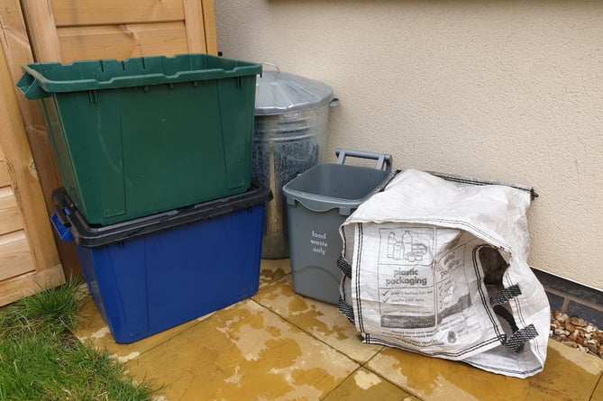 West Devon recycling boxes