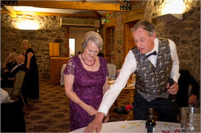 Having fun at one of the tables at the Casino Night.  Image: Mike Bostock
