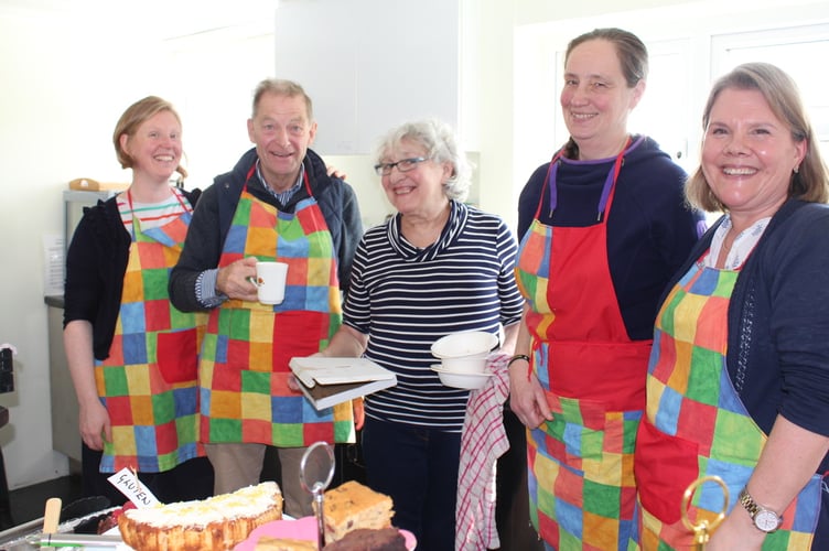 One of the kitchen crews at the Red Cross Gaza Appeal event at Shobrooke. SR 9636