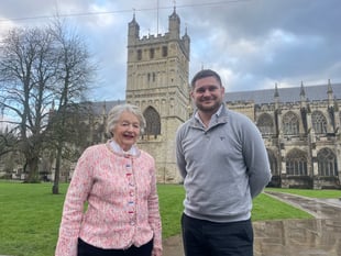 Anne (83) and other brave souls to abseil from Exeter Cathedral tower
