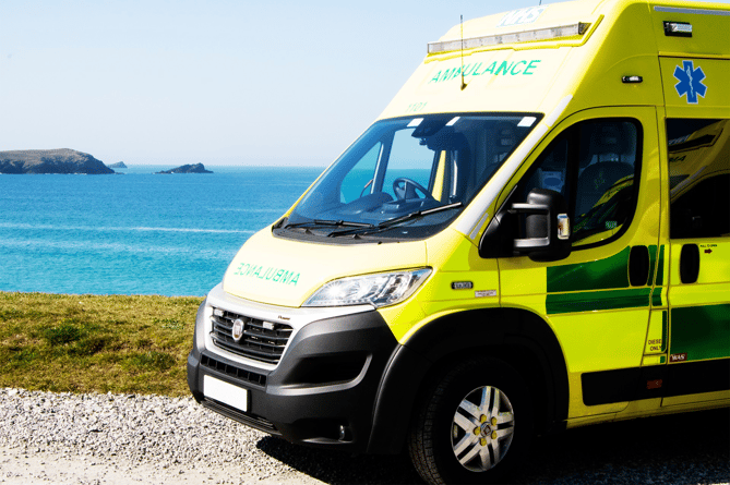Ambulance at the coast