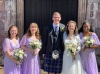 Bishop conducted Lewis and Catherine’s wedding