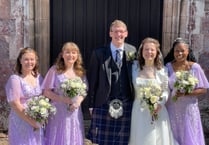 Bishop conducted Lewis and Catherine’s wedding