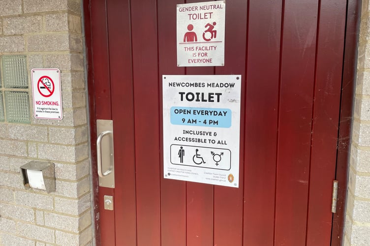 Crediton Newcombes Meadow public toilet block