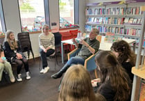 Award-winning author visits Crediton Library