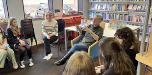 Award-winning author visits Crediton Library