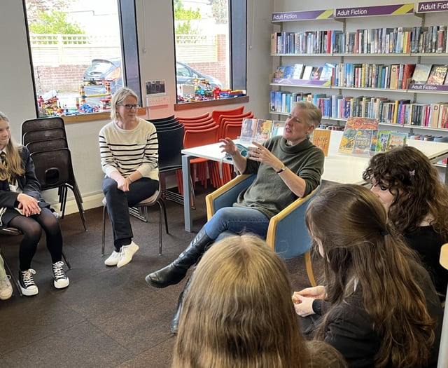 Award-winning author visits Crediton Library