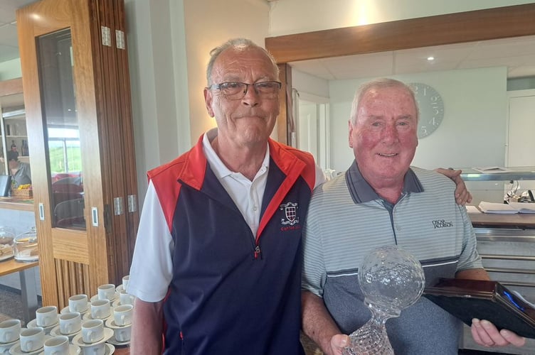 Paul Dorothy, winner of the Colin Smith trophy with Peter Blinkhorn.