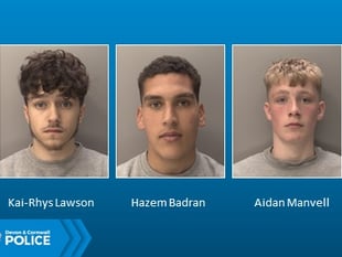 Three men jailed for savage assault in Exeter