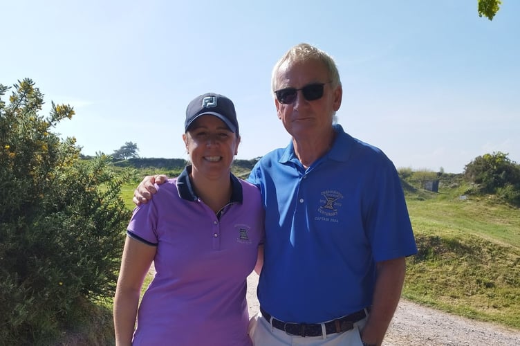 Abby Turner with Club Captain Richard Johnson