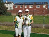 The sun didn’t last long at Crediton Bowling Club
