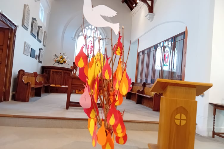 The Pentecost Tree.  Photo by Pam Murphy
